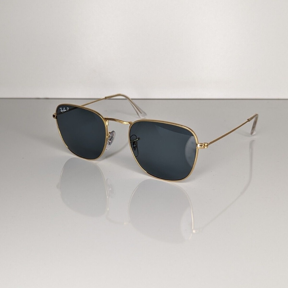 Ray-Ban FRANK Aviator Polarized Unisex Sunglasses Gold/Black RB3857 51[]-20 145
